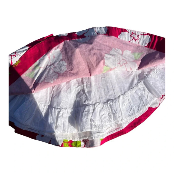 Y2K Hollister Mini Skirt Hawaiian Floral Kawaii M - Picture 3 of 5